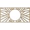 Ekena Millwork Hoover Wood Fretwork Pierced Ceiling Medallion, Hickory, 18"W x 9"H x 6 5/8"ID x 3/8"T CMWP18X09X0375HOHI - alternate 3